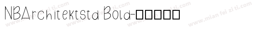 NBArchitektstd Bold字体转换